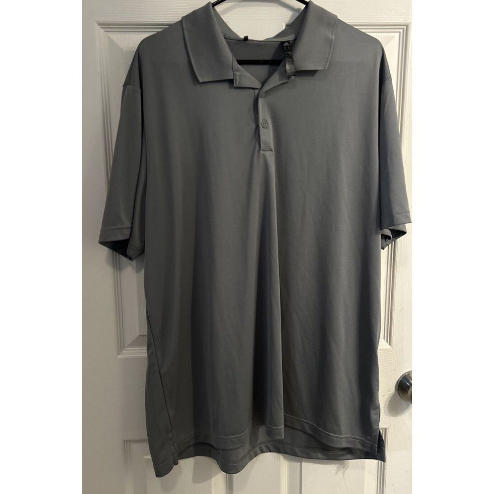 Adidas Golf‎ Polo Gray Men's Stretch Athleisure Casual Collared Size 2XL